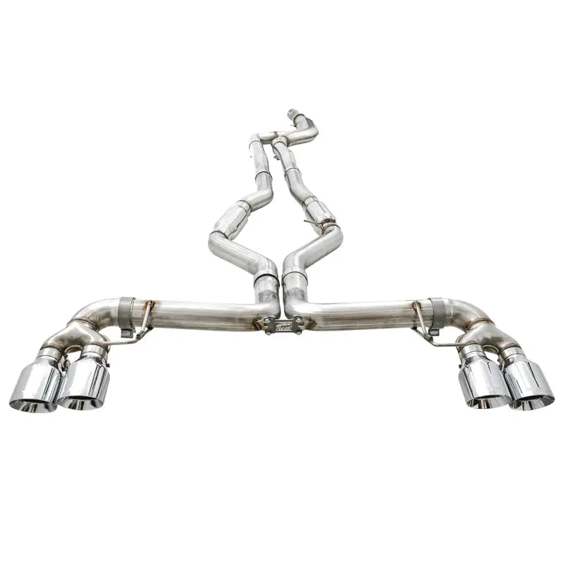 AWE Tuning 3020-42078 AWE Tuning 2019+ BMW M340i (G20) Track Edition Exhaust - Quad Chrome Silver Tips