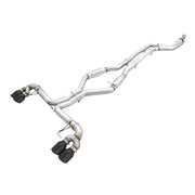 AWE Tuning 3020-43085 AWE Tuning 2019+ BMW M340i (G20) Track Edition Exhaust - Quad Diamond Black Tips