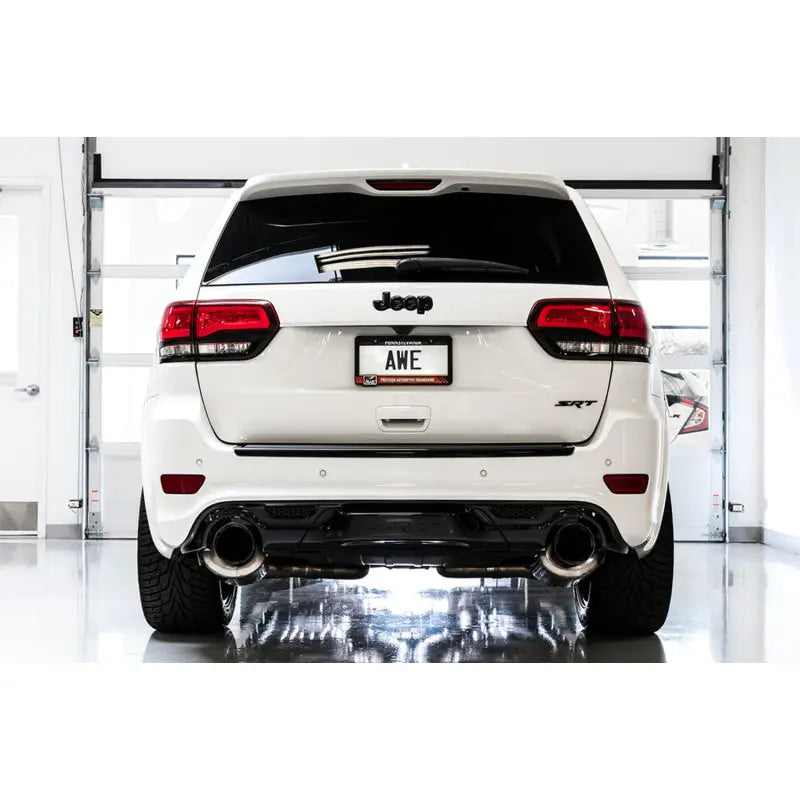AWE Tuning 3020-32061 AWE Tuning 2020 Jeep Grand Cherokee SRT Track Edition Exhaust - Chrome Silver Tips