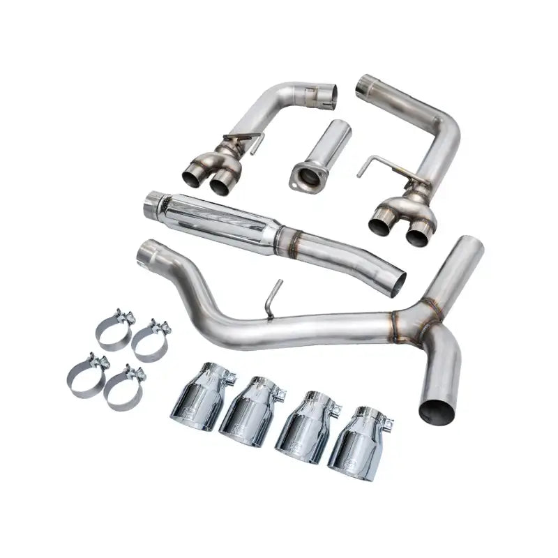 AWE Tuning 2022 + VB Subaru WRX Track Edition Exhaust - Chrome Silver Tips - Truck & Automotive