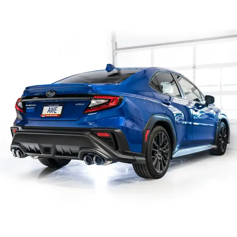 AWE Tuning 2022 + VB Subaru WRX Track Edition Exhaust - Chrome Silver Tips - Truck & Automotive