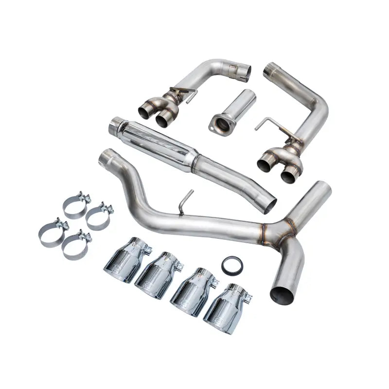 AWE Tuning 3020-42979 AWE Tuning 2022+ VB Subaru WRX Track Edition Exhaust - Chrome Silver Tips