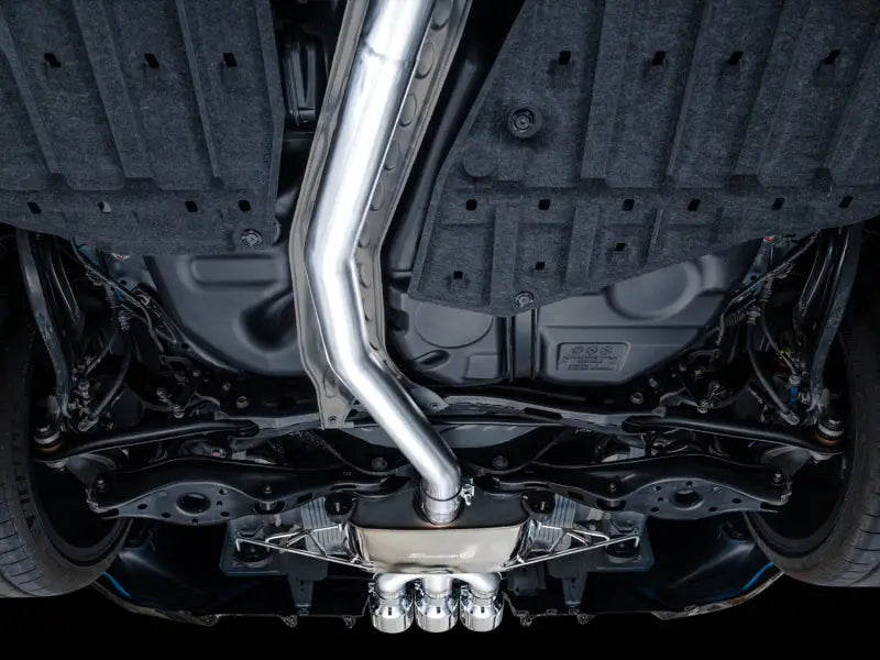 Honda Civic Type R touring edition exhaust with triple chrome silver tips