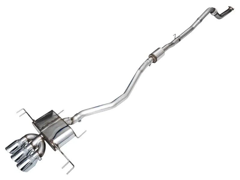 Shiny metal Honda Civic Type R Touring Edition Exhaust with triple chrome silver tips