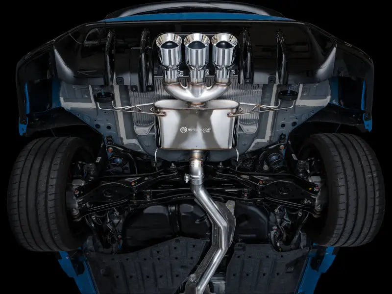 Honda Civic Type R touring edition exhaust with triple chrome silver tips on Car exhaust system
