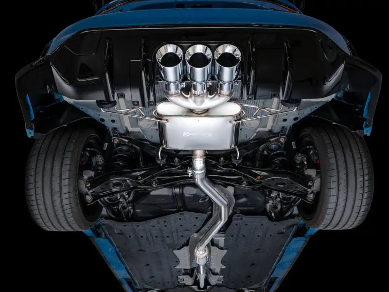 Car exhaust system for Honda Civic Type R Touring Edition with triple chrome silver tips