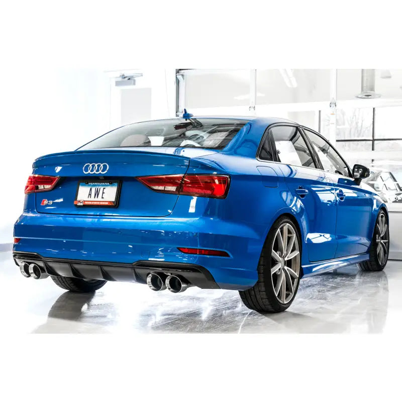 AWE Tuning 3025-42068 AWE Tuning Audi 8V S3 SwitchPath Exhaust w/Chrome Silver Tips 102mm