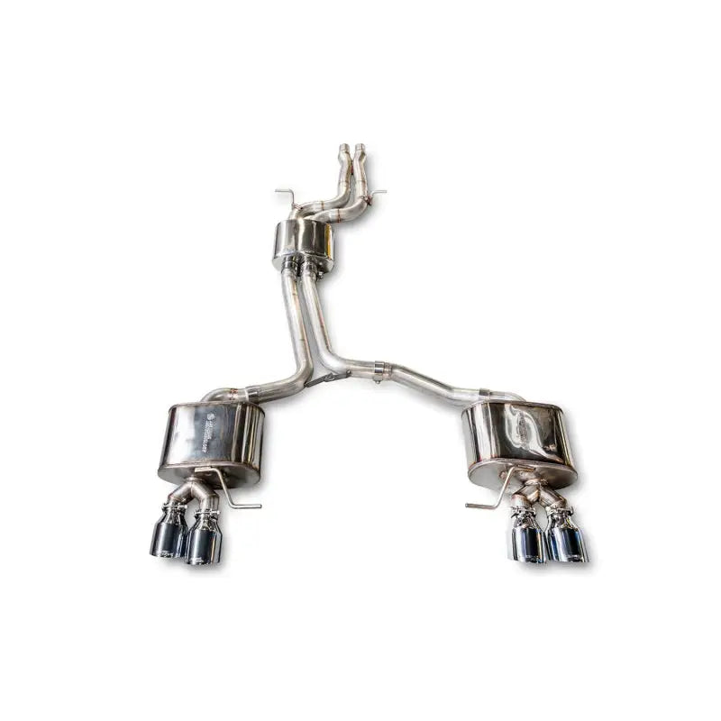 AWE Tuning 3015-42052 AWE Tuning Audi 8R SQ5 Touring Edition Exhaust - Quad Outlet Chrome Silver Tips