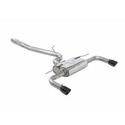 AWE Tuning 3015-32058 AWE Tuning Audi 8V A3 Touring Edition Exhaust - Dual Outlet Diamond Black 90 mm Tips