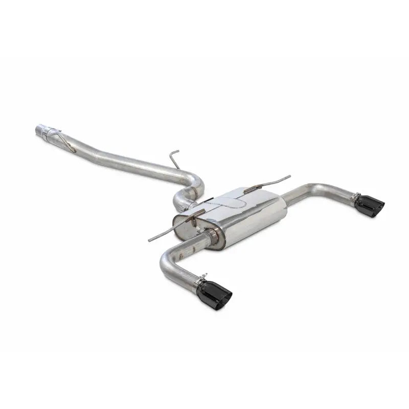 AWE Tuning 3015-32058 AWE Tuning Audi 8V A3 Touring Edition Exhaust - Dual Outlet Diamond Black 90 mm Tips
