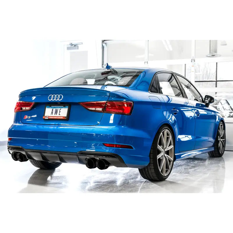 AWE Tuning 3025-43072 AWE Tuning Audi 8V S3 SwitchPath Exhaust w/Diamond Black Tips 102mm