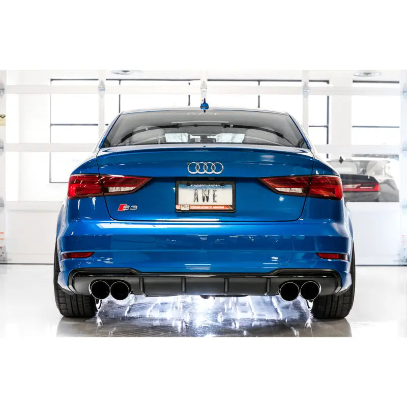 AWE Tuning 3025-43072 AWE Tuning Audi 8V S3 SwitchPath Exhaust w/Diamond Black Tips 102mm