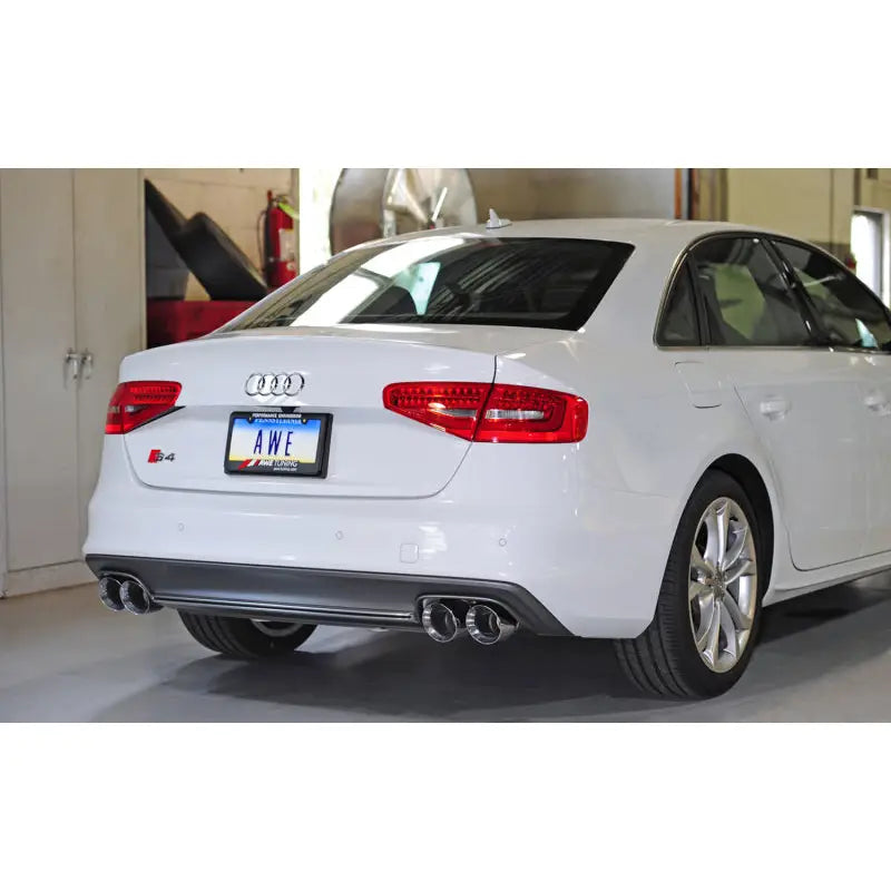 AWE Tuning 3020-42026 AWE Tuning Audi B8.5 S4 3.0T Track Edition Exhaust - Chrome Silver Tips (102mm)