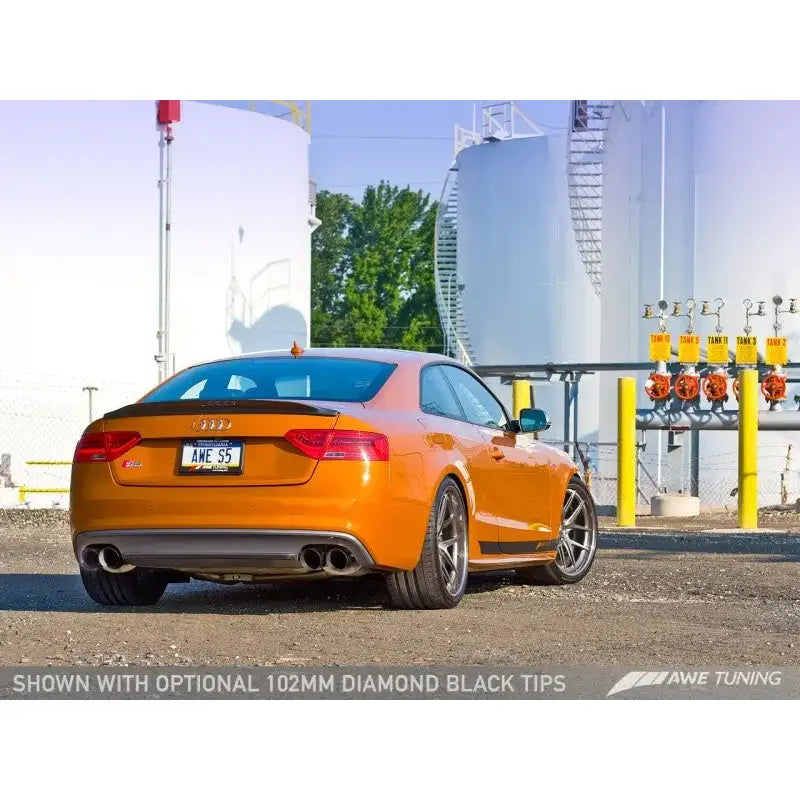 AWE Tuning Audi B8.5 S5 3.0T Touring Edition Exhaust System - Diamond Black Tips (90mm) - Truck & Automotive