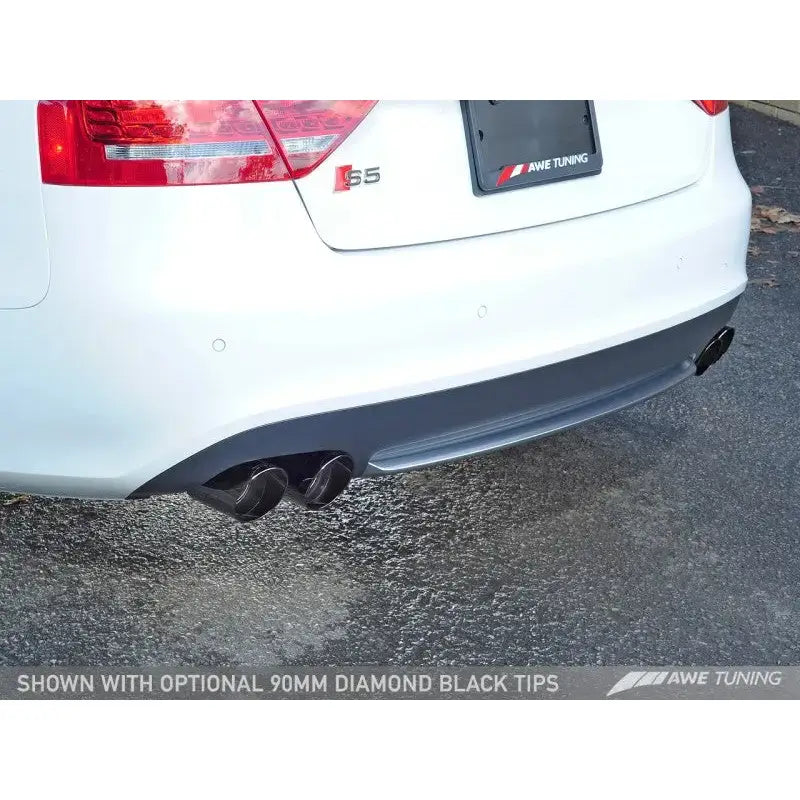 AWE Tuning Audi B8.5 S5 3.0T Touring Edition Exhaust System - Diamond Black Tips (90mm) - Truck & Automotive