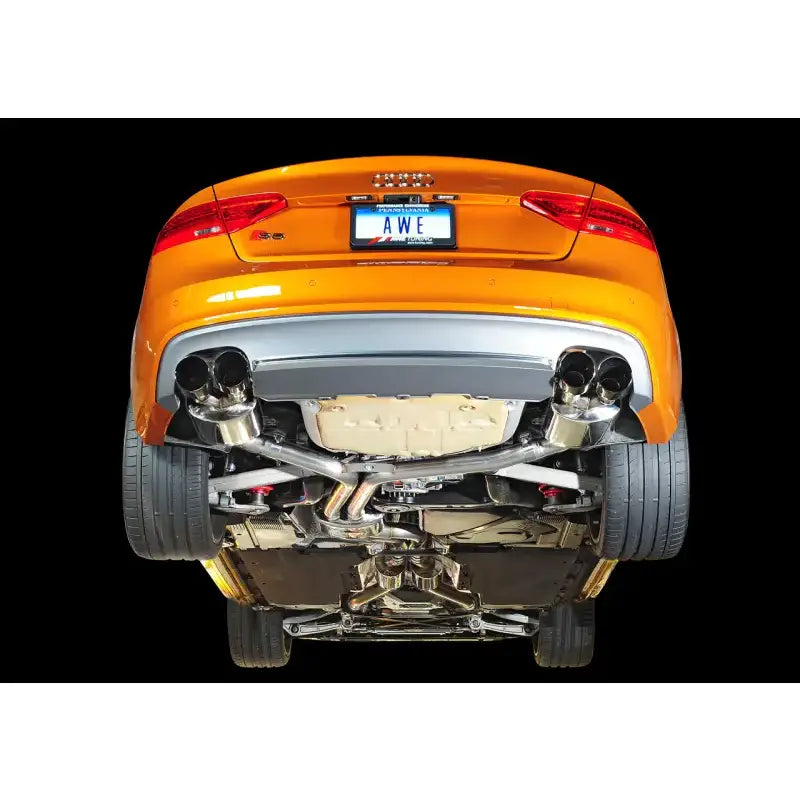 AWE Tuning Audi B8.5 S5 3.0T Touring Edition Exhaust System - Diamond Black Tips (90mm) - Truck & Automotive
