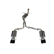 AWE Tuning 3015-43020 AWE Tuning Audi B8 A4 Touring Edition Exhaust - Quad Tip Diamond Black Tips