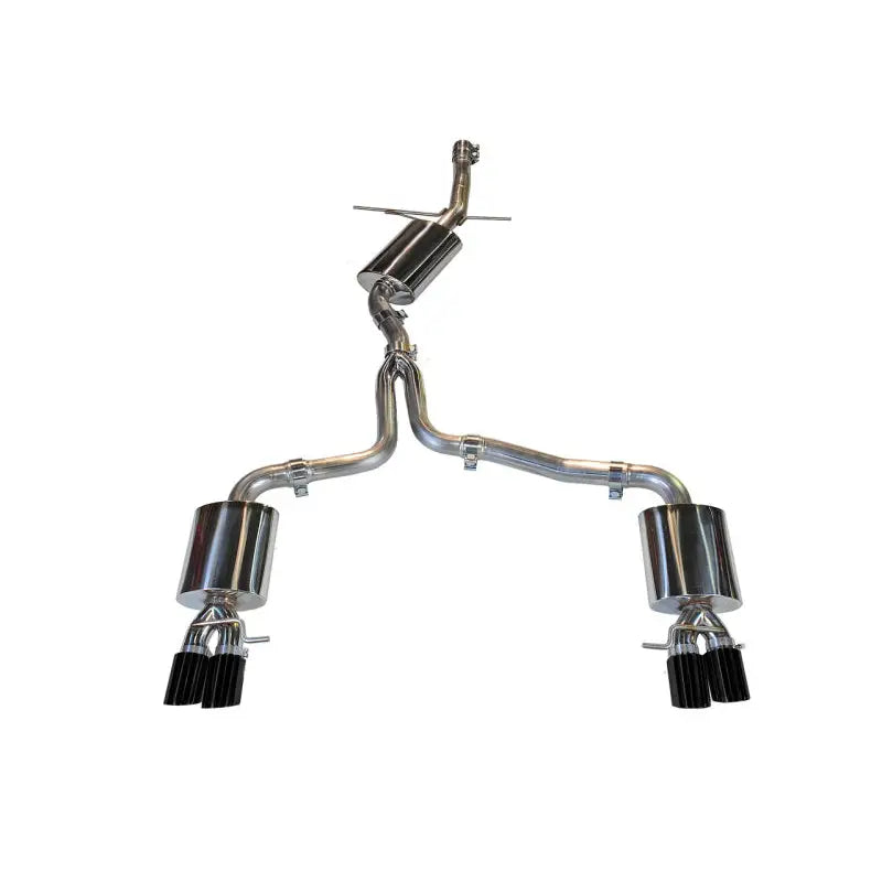 AWE Tuning 3015-43020 AWE Tuning Audi B8 A4 Touring Edition Exhaust - Quad Tip Diamond Black Tips