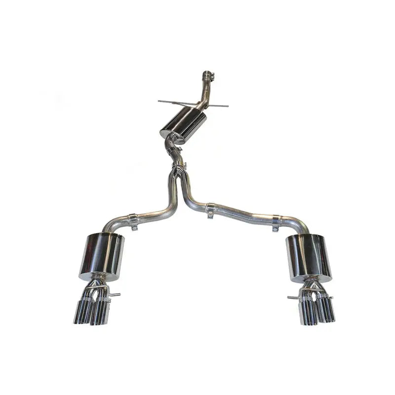 AWE Tuning 3015-42018 AWE Tuning Audi B8 A4 Touring Edition Exhaust - Quad Tip Polished Silver Tips
