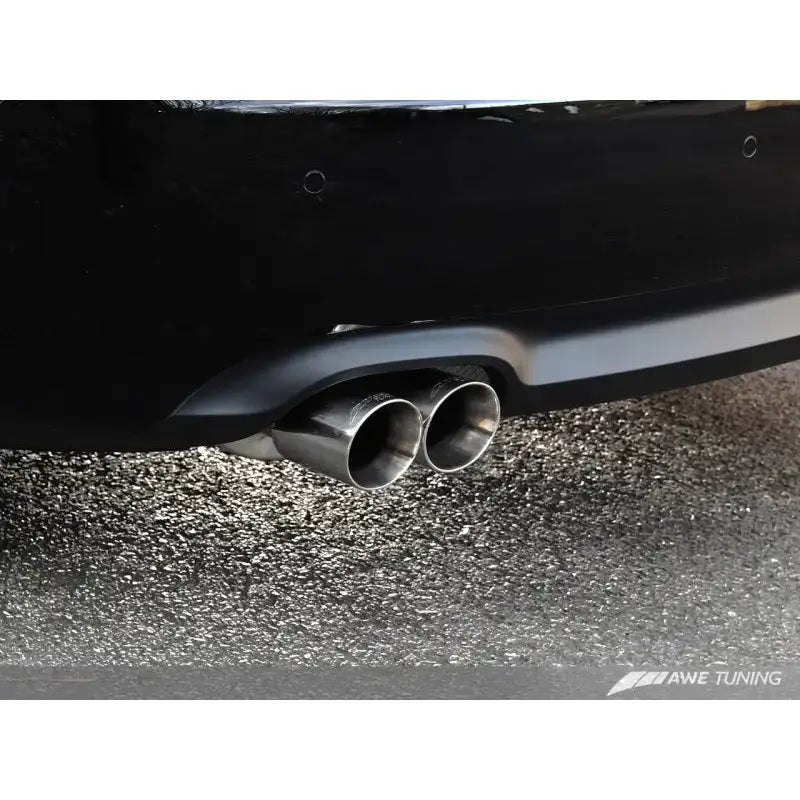 AWE Tuning Audi B8 A5 2.0T Touring Edition Exhaust - Quad Outlet Polished Silver Tips - Truck & Automotive