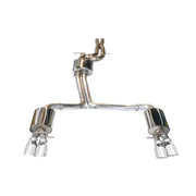 AWE Tuning 3010-42018 AWE Tuning Audi B8 / B8.5 S4 3.0T Touring Edition Exhaust - Chrome Silver Tips (90mm)
