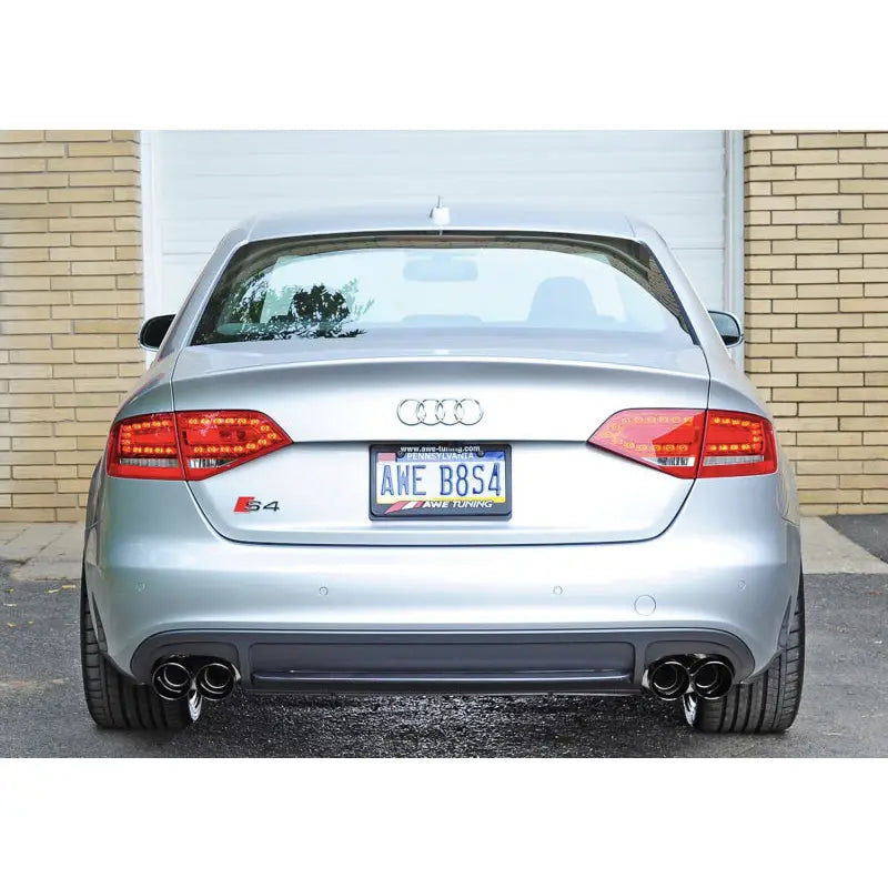 AWE Tuning 3010-43014 AWE Tuning Audi B8 / B8.5 S4 3.0T Touring Edition Exhaust - Diamond Black Tips (90mm)