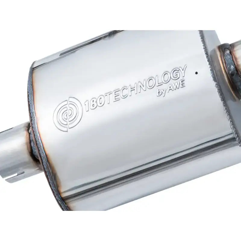 AWE Tuning Audi B9 A4 Touring Edition Exhaust Dual Outlet - Diamond Black Tips (Includes DP) - Truck & Automotive