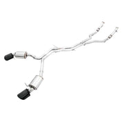 AWE Tuning 3015-33114 AWE Tuning Audi B9 RS 5 Sportback Touring Edition Exhaust-Non Resonated- Diamond Black RS Style Tips