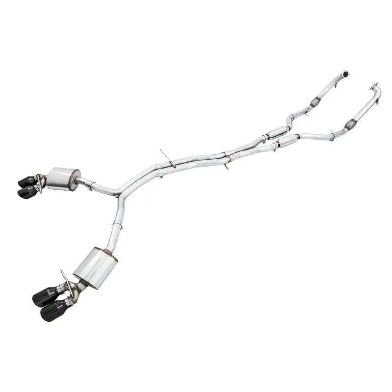 AWE Tuning 3010-43050 AWE Tuning Audi B9 S4 Touring Edition Exhaust - Non-Resonated (Black 102mm Tips)