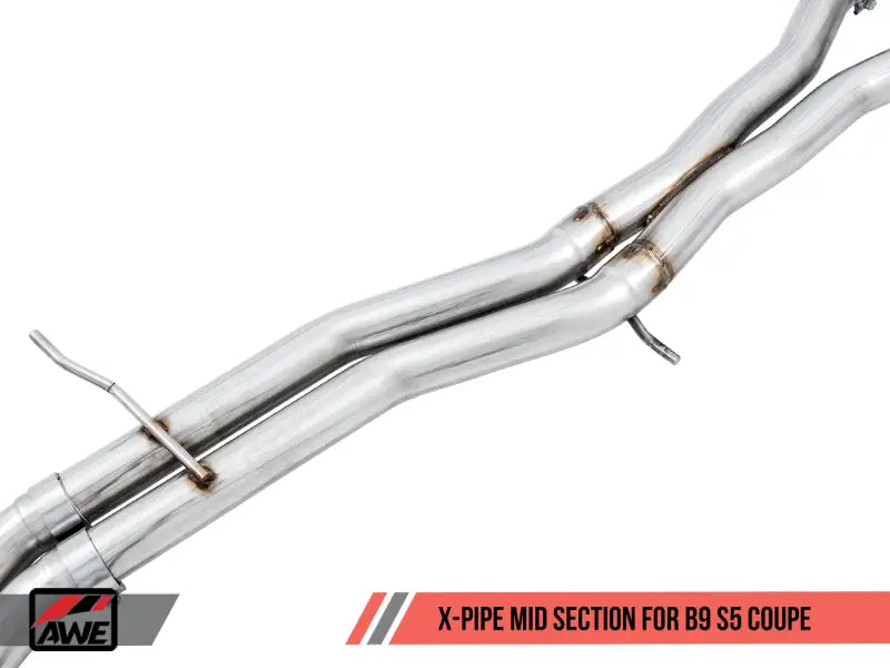 Stainless steel X-pipe for AWE Tuning Audi B9 S5 Coupe Track Edition exhaust