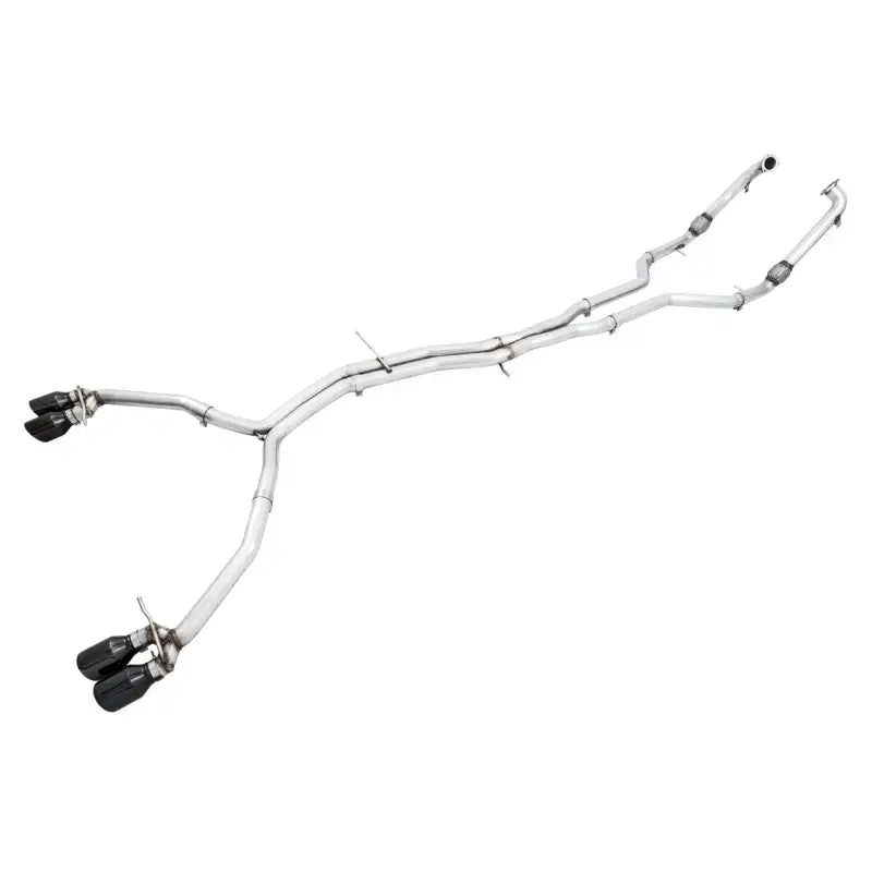 Stainless steel track edition exhaust with diamond black tips for Audi B9 S5 Coupe