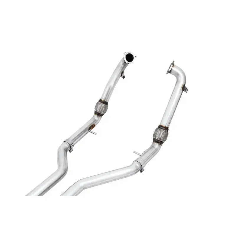Silver exhaust pipes on AWE Tuning Audi B9 S5 Coupe Track Edition exhaust