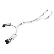 AWE Tuning 3020-43064 AWE Tuning Audi B9 S5 Sportback Touring Edition Exhaust - Non-Resonated (Black 102mm Tips)