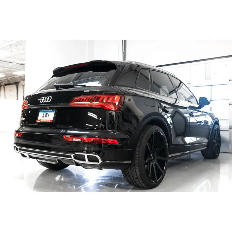 AWE Tuning 3015-31016 AWE Tuning Audi B9 SQ5 Resonated Touring Edition Cat-Back Exhaust - No Tips (Turn Downs)