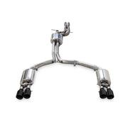 AWE Tuning 3015-43076 AWE Tuning Audi C7.5 A6 3.0T Touring Edition Exhaust - Quad Outlet Diamond Black Tips