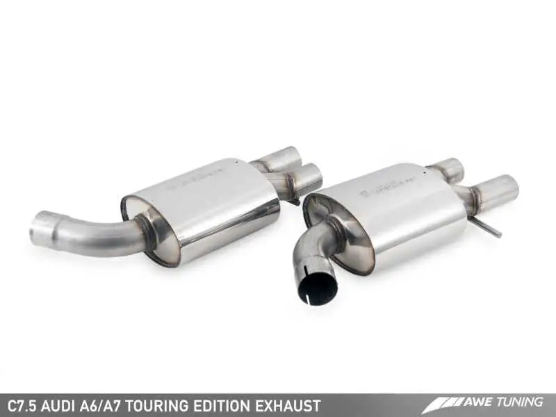 AWE Tuning Audi C7.5 A7 3.0T Touring Edition Exhaust - Quad Outlet Diamond Black Tips 