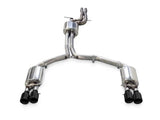 AWE Tuning Audi C7.5 A7 3.0T Touring Edition Exhaust - Quad Outlet Diamond Black Tips 