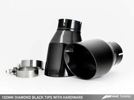 AWE Tuning Audi C7.5 A7 3.0T Touring Edition Exhaust - Quad Outlet Diamond Black Tips 
