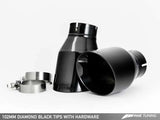 AWE Tuning Audi C7.5 A7 3.0T Touring Edition Exhaust - Quad Outlet Diamond Black Tips 