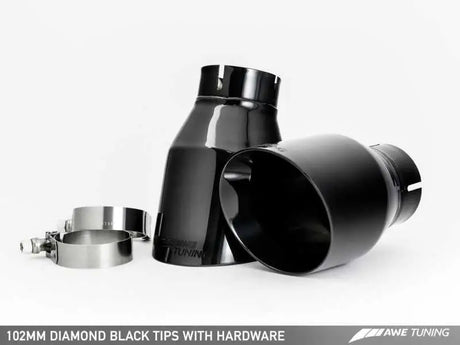 AWE Tuning Audi C7.5 A7 3.0T Touring Edition Exhaust - Quad Outlet Diamond Black Tips 