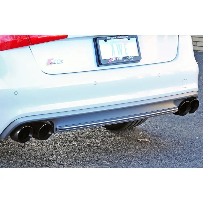 AWE Tuning 3015-43010 AWE Tuning Audi C7 / C7.5 S6 4.0T Touring Edition Exhaust - Diamond Black Tips