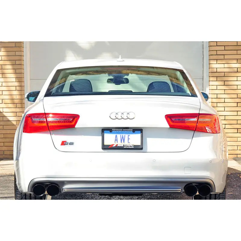 AWE Tuning 3020-43050 AWE Tuning Audi C7 / C7.5 S6 4.0T Track Edition Exhaust - Diamond Black Tips