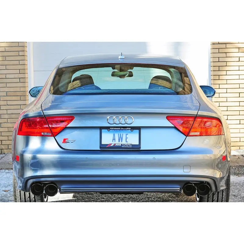 AWE Tuning 3020-43052 AWE Tuning Audi C7 / C7.5 S7 4.0T Track Edition Exhaust - Diamond Black Tips