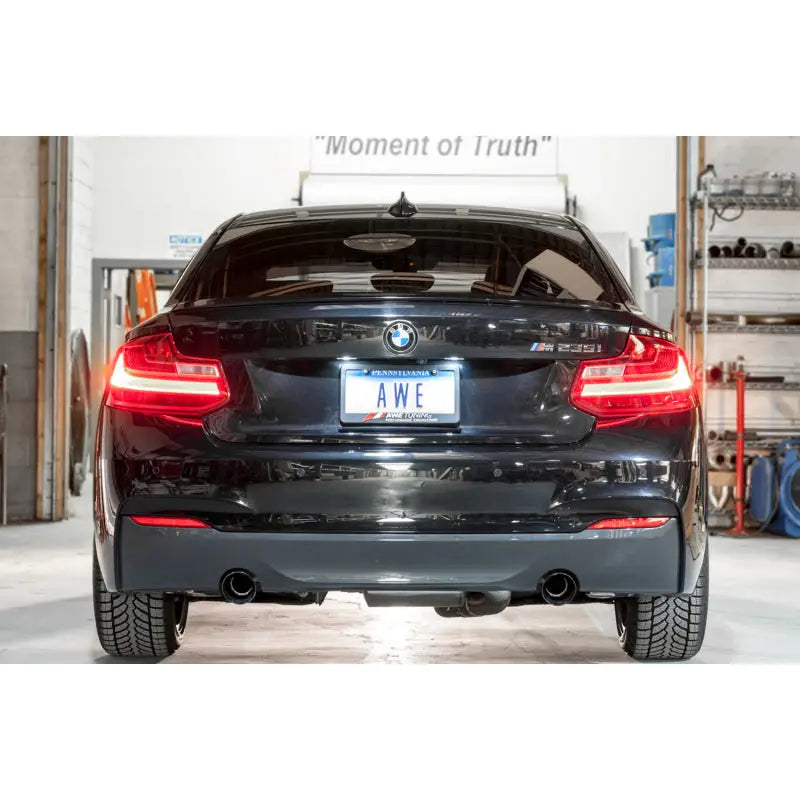 AWE Tuning 3010-33034 AWE Tuning BMW F22 M235i / M240i Touring Edition Axle-Back Exhaust - Diamond Black Tips (102mm)