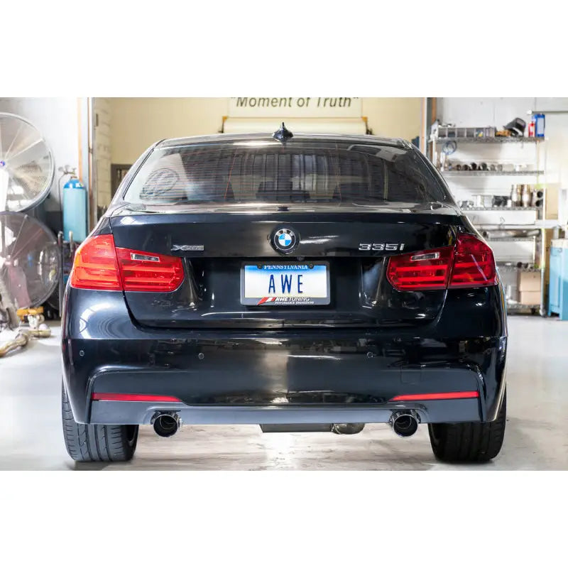 AWE Tuning 3010-33028 AWE Tuning BMW F3X 335i/435i Touring Edition Axle-Back Exhaust - Diamond Black Tips (90mm)