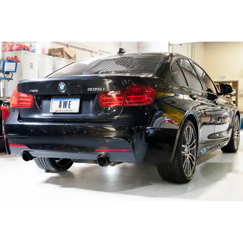 AWE Tuning 3010-33030 AWE Tuning BMW F3X 335i/435i Touring Edition Axle-Back Exhaust - Diamond Black Tips (102mm)