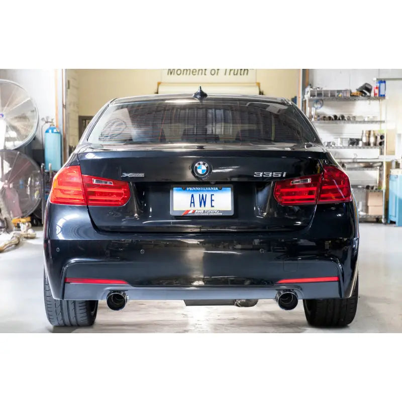 AWE Tuning 3010-32026 AWE Tuning BMW F3X 335i/435i Touring Edition Axle-Back Exhaust - Chrome Silver Tips (102mm)