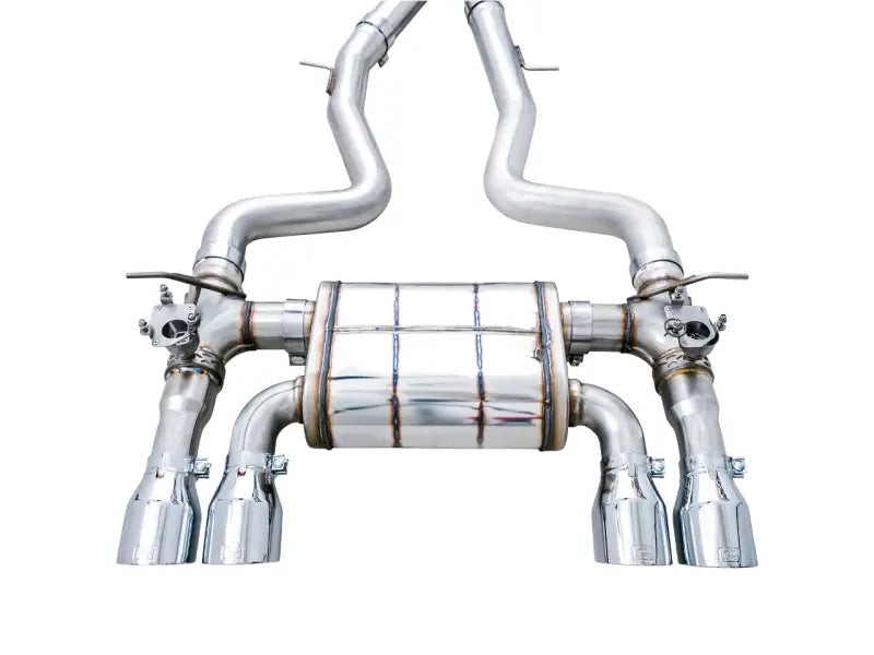 AWE Tuning BMW F8X M3/M4 SwitchPath Catback Exhaust - Chrome Silver Tips - Truck & Automotive