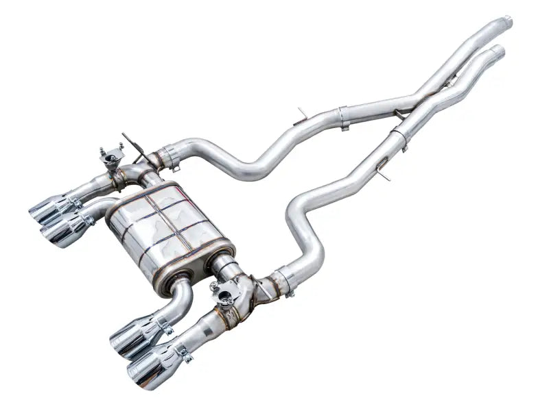 AWE Tuning BMW F8X M3/M4 SwitchPath Catback Exhaust - Chrome Silver Tips - Truck & Automotive