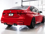 AWE Tuning BMW F8X M3/M4 Track Edition Catback Exhaust - Chrome Silver Tips - Truck & Automotive